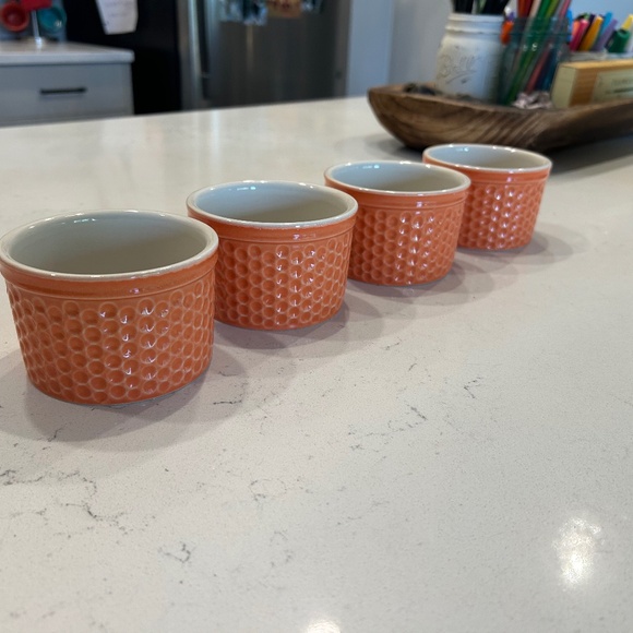 Crate&Barrel Ramekins Set of Four Orange - Picture 1 of 4